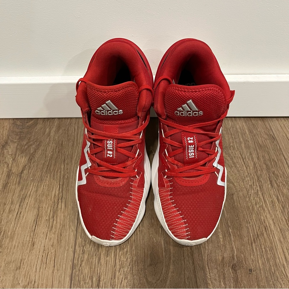 Adidas D.O.N. Issue 2 Red/White Men's Basketball Sneaker Size 10 - Picture 3 of 10